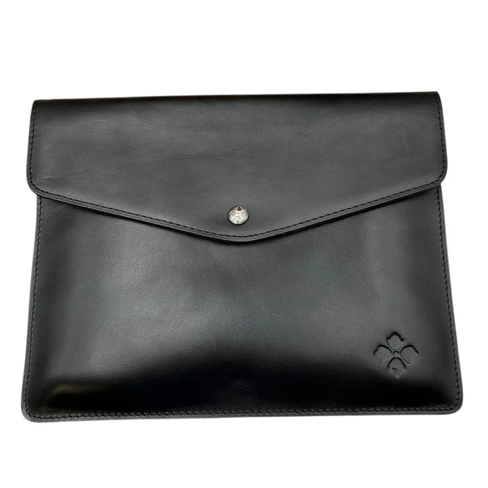 Patricia Nash Leather Tablet Holder‎ & Passport Case Gift Set Black Matching Set